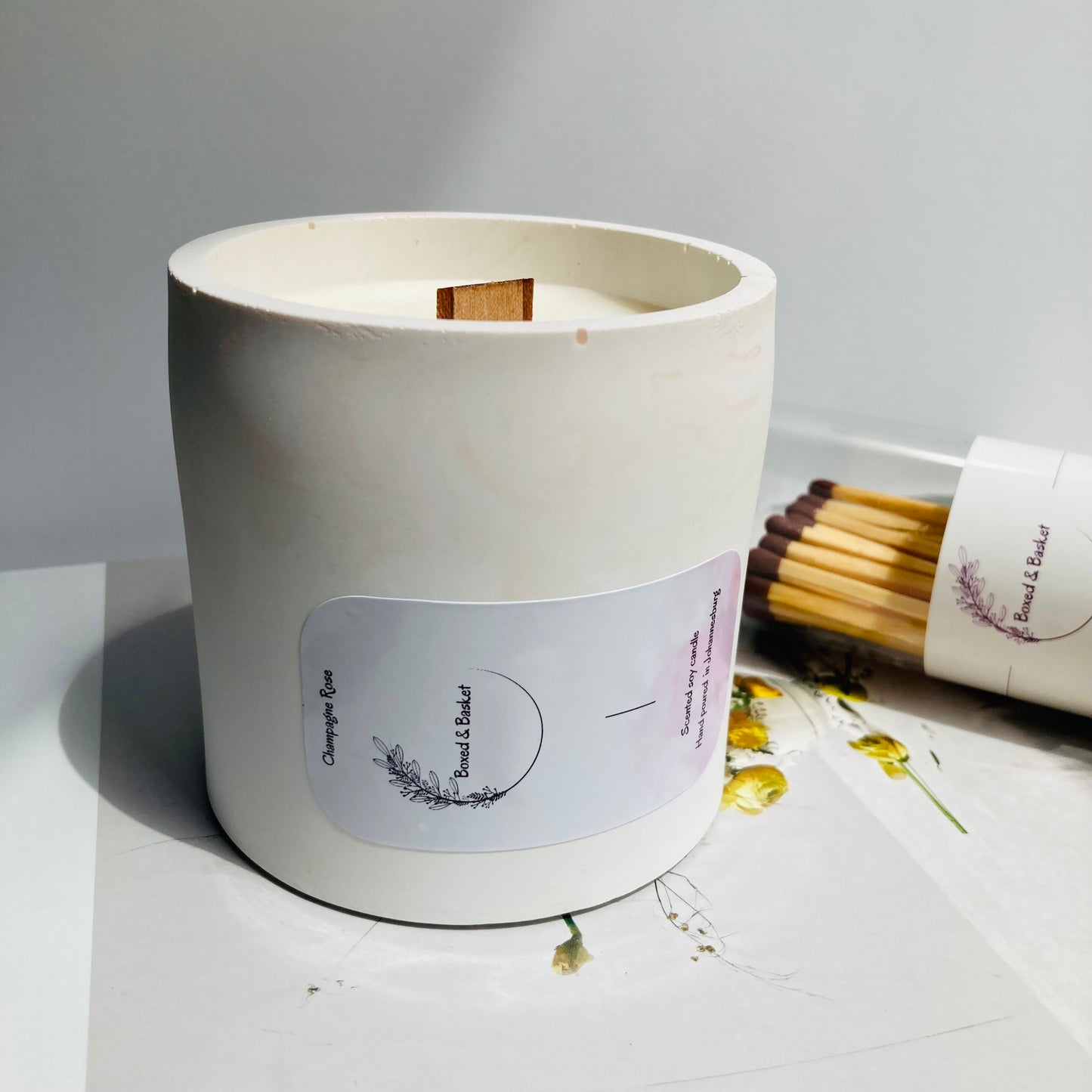 Champagne Rose Candle