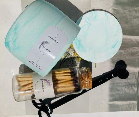 Medi Marble Lotus Flower & Lime