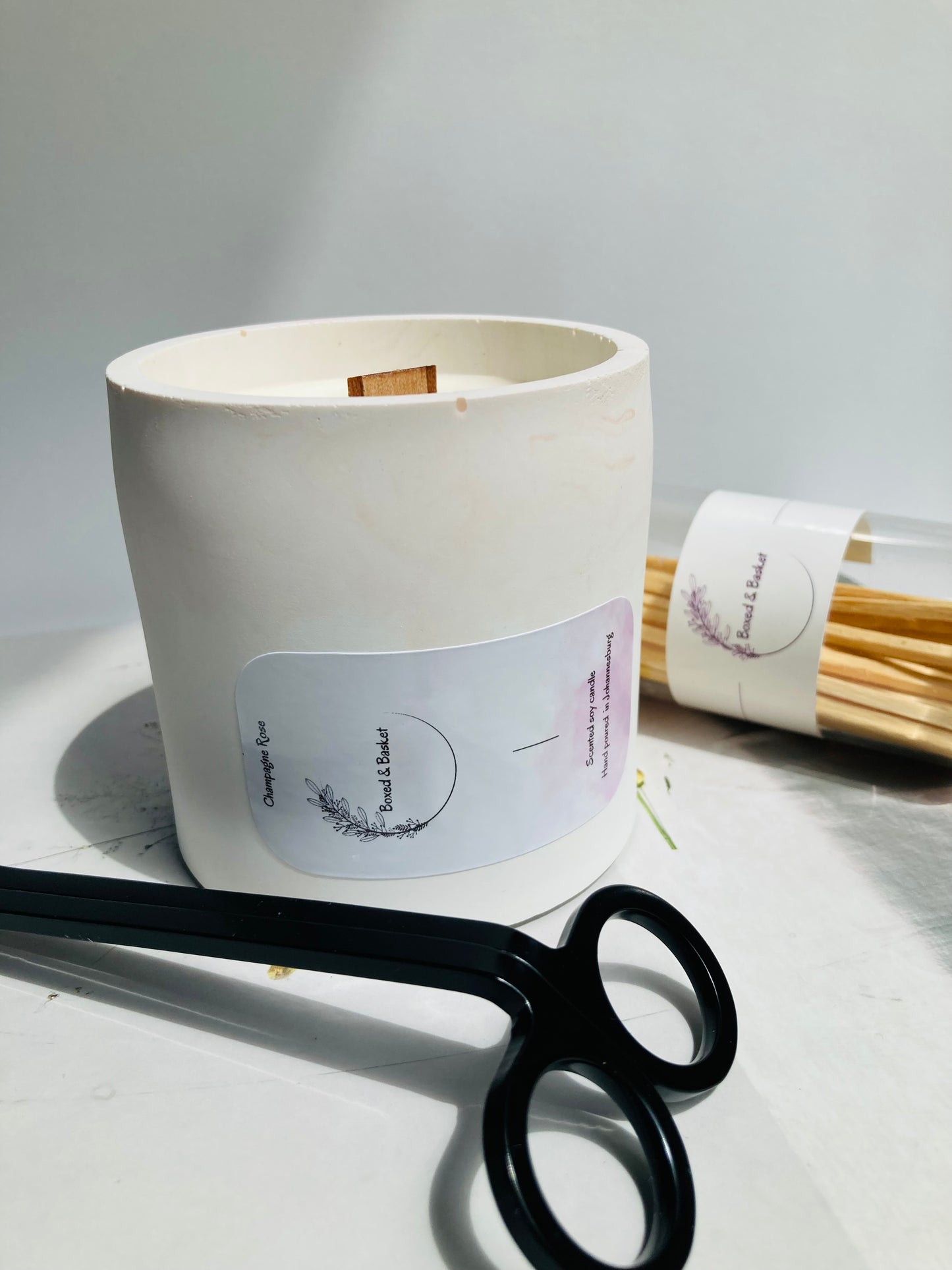 Champagne Rose Candle