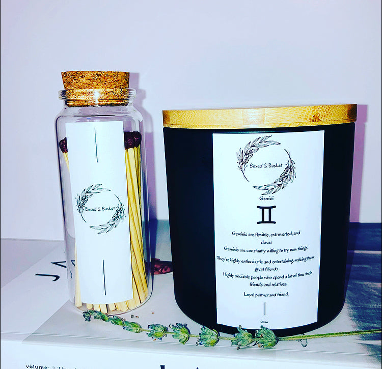 Gemini Sign Candle