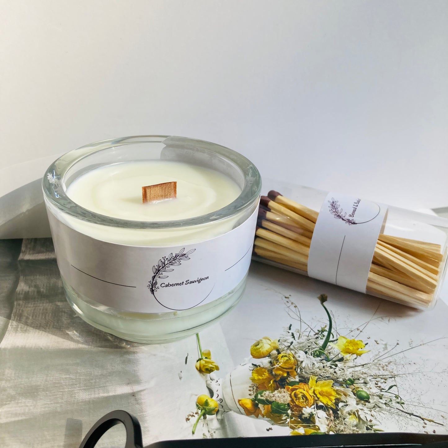 Small Cabernet Sauvignon Scented Candle