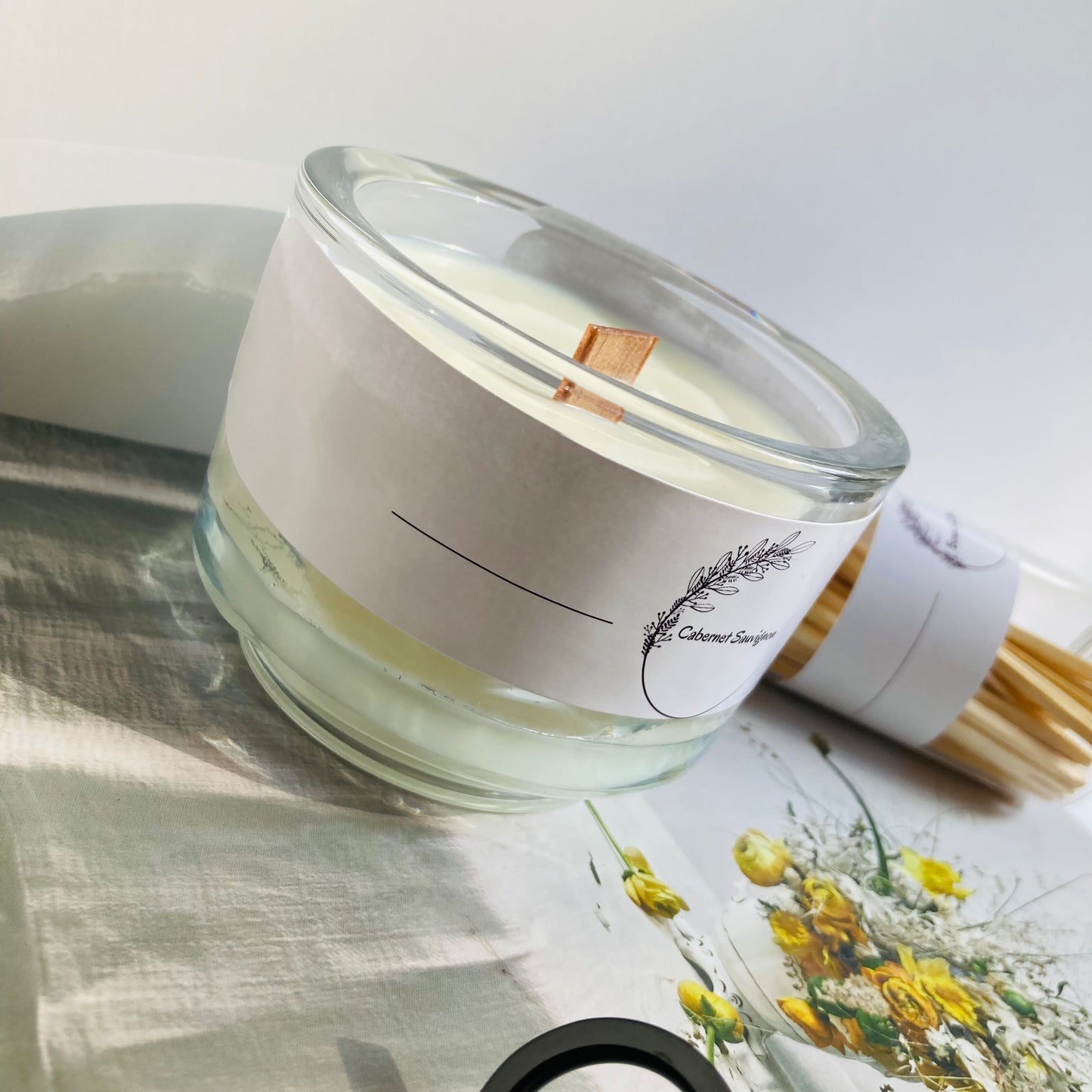 Small Cabernet Sauvignon Scented Candle