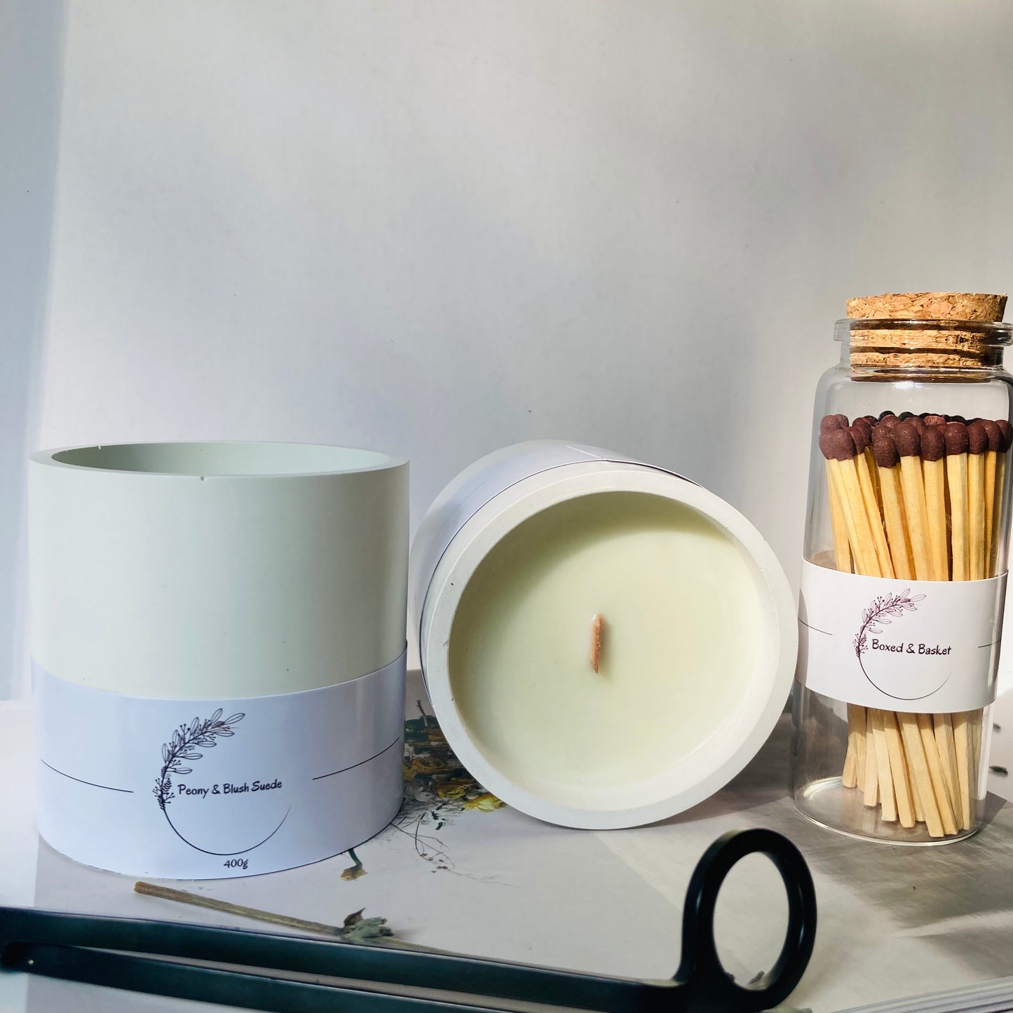 Peony & Suede Blush Candle