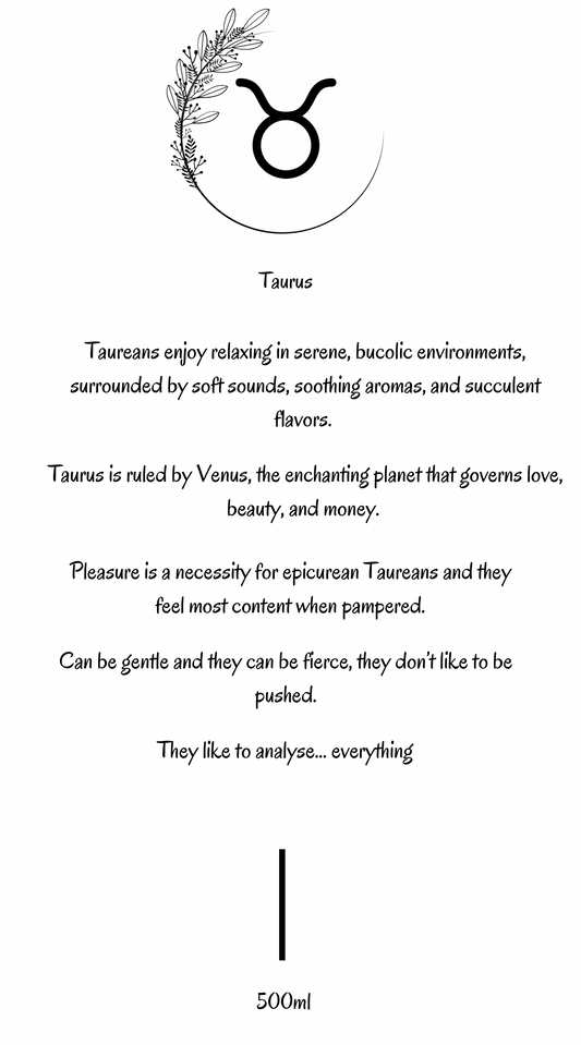Taurus Sign Candle