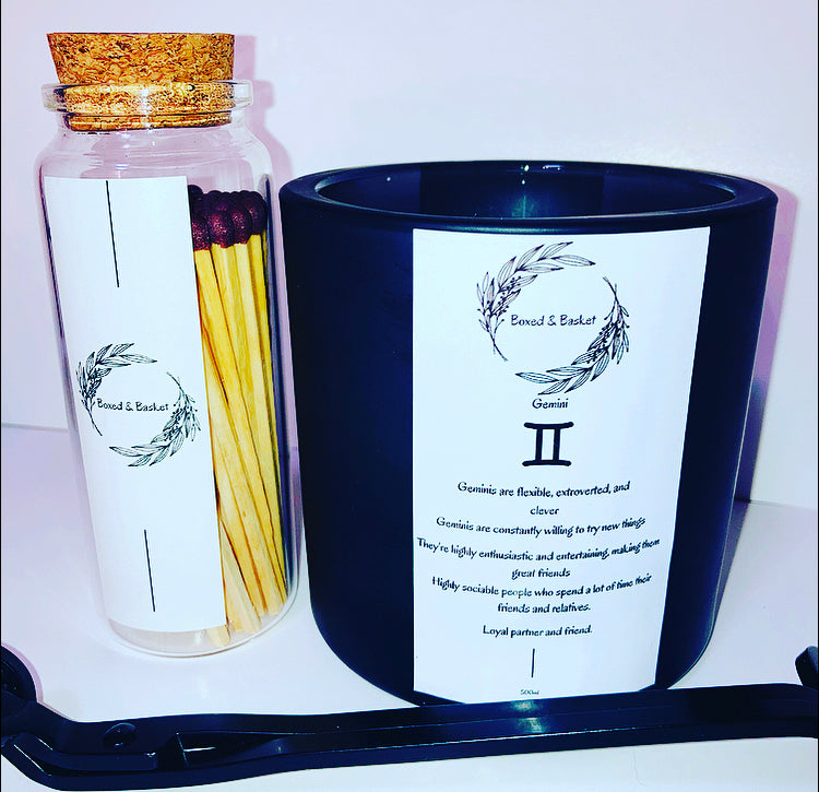 Gemini Sign Candle