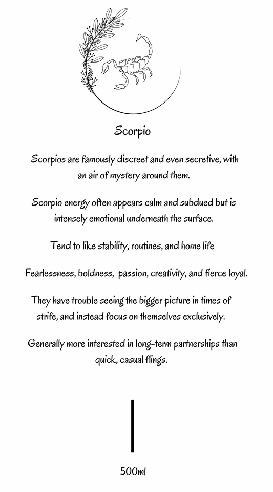 Scorpio Sign Candle