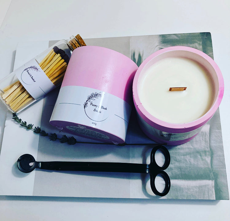 Peony & Suede Blush Candle