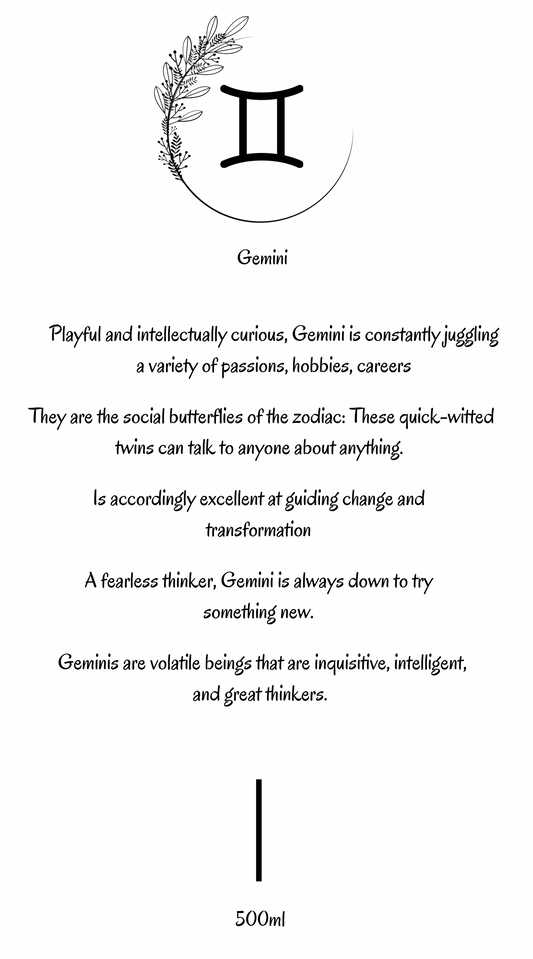 Gemini Sign Candle