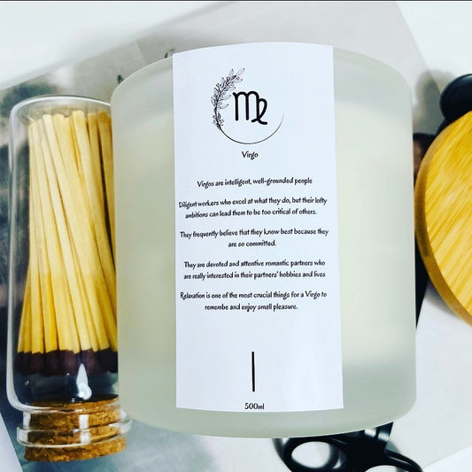 Virgo Sign Candle