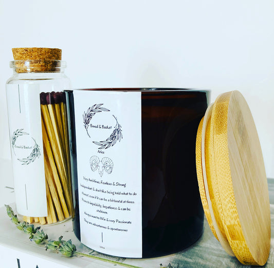 Aries Sign Candle